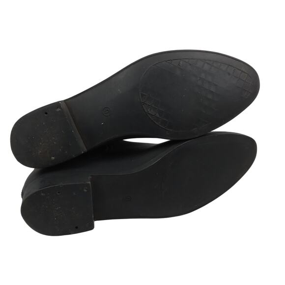 Jeffrey Campbell Rain Booties Size 9 Black Slip On Elastic Sides - Picture 5 of 9